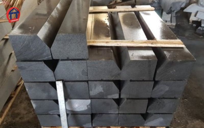 đá granite bó vỉa hè đường phố