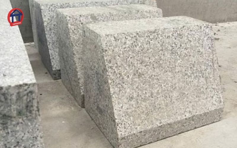 đá granite bó vỉa hè đường phố