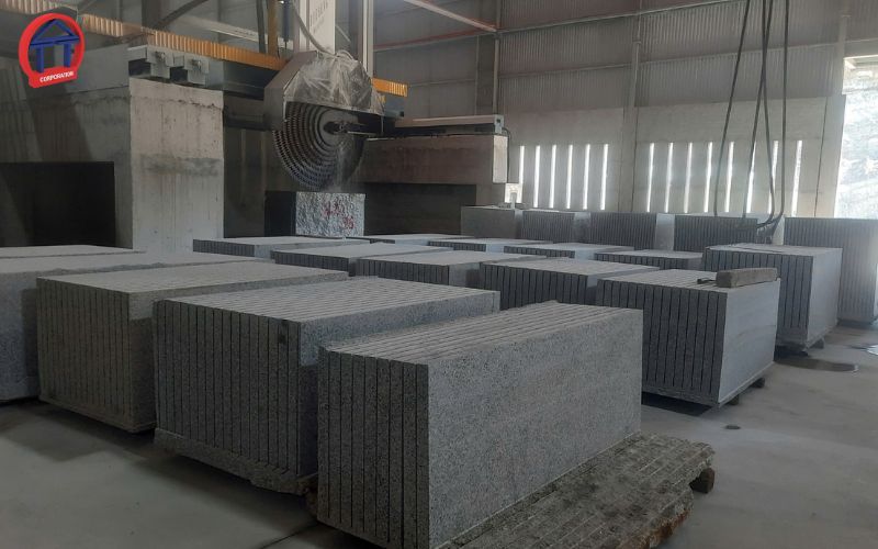 đá granite mài bóng phun hạt thép 30x60