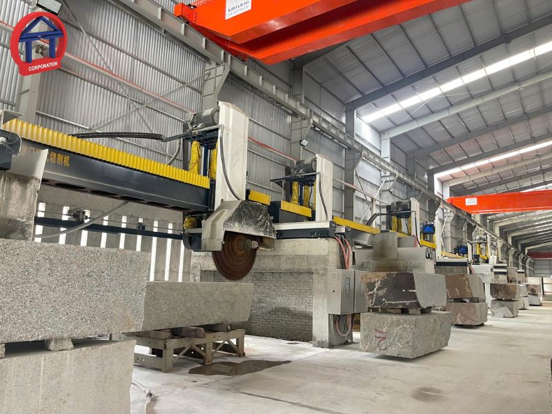 nhà máy sản xuất đá bó vỉa granite