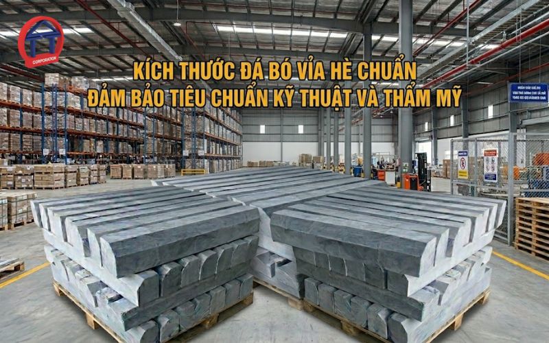 kích thước đá bó vỉa hè chuẩn