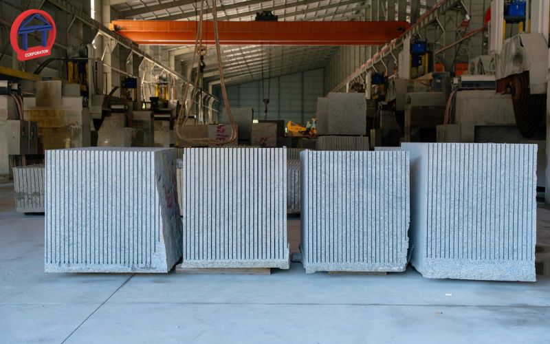 xưởng cắt đá bó vỉa granite