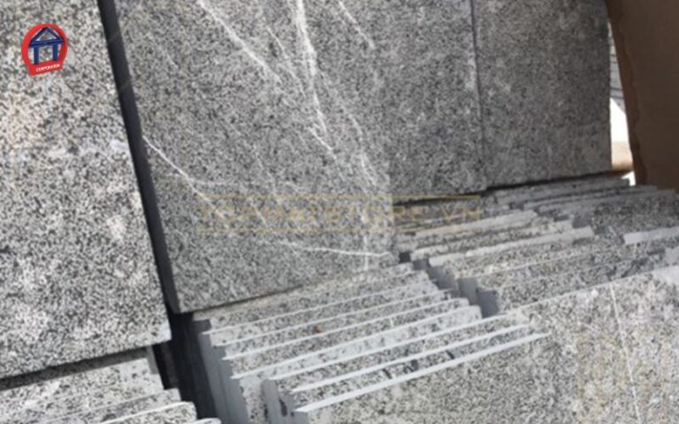 Đá Granite phun hạt thép 30×60 dày 3cm cho vỉa hè bền đẹp