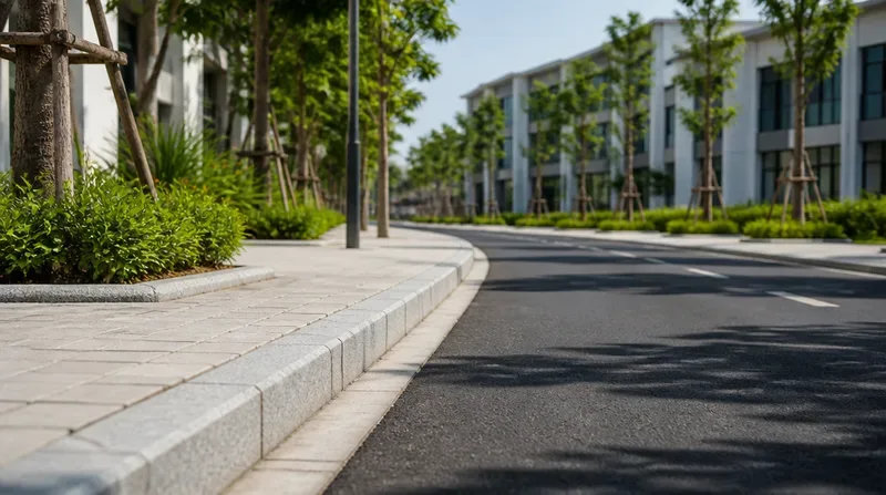 Quy trình thi công đá bó vỉa granite đúng kỹ thuật Đá bó vỉa granite phù hợp với công trình nào?