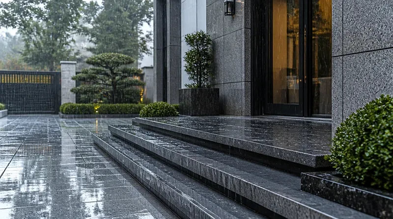 Kinh nghiệm chọn đá granite ngoài trời cho công trình Vì sao đá granite ngoài trời cần chọn kỹ hơn đá nội thất?