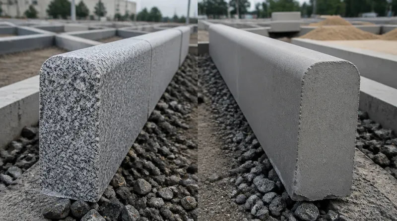 So sánh đá bó vỉa granite và giả đá bó vỉa theo tiêu chí sử dụng