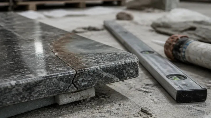 Vì sao đá granite bị nứt, bong tróc hoặc ố màu sau thi công?