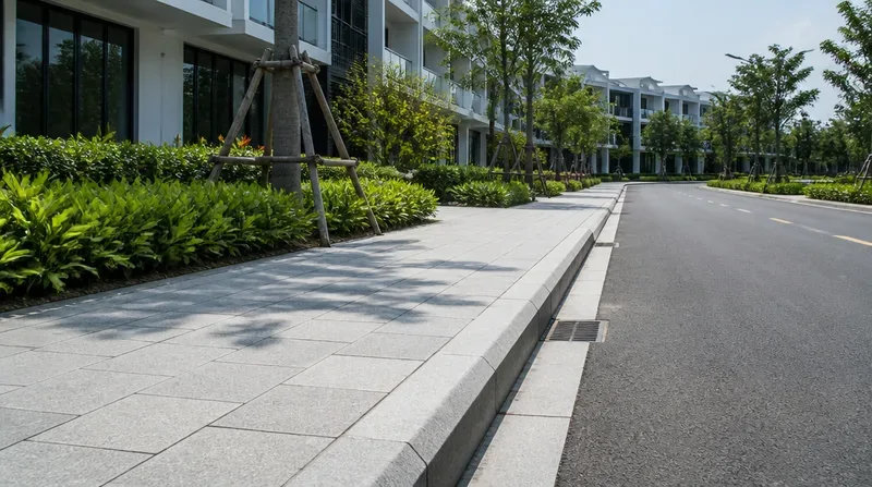 Đá bó vỉa granite phù hợp với hạng mục hạ tầng cảnh quan nào?