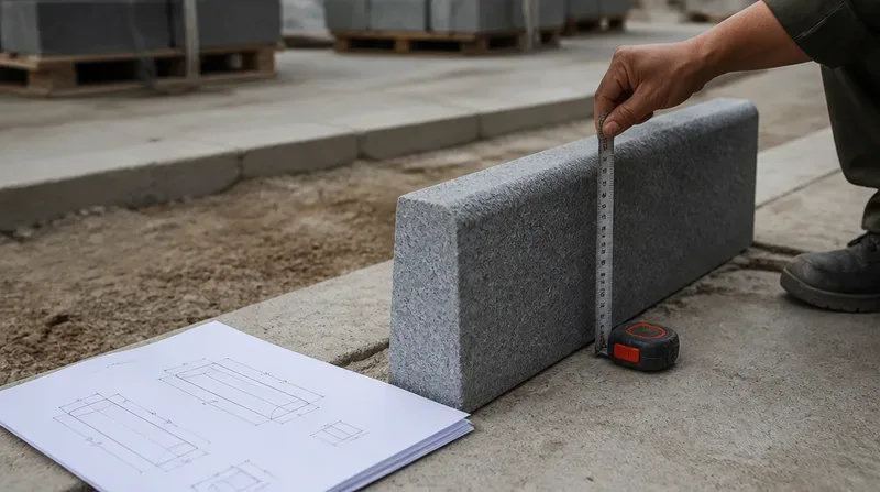 Kích thước bó vỉa đá phổ biến và cách lựa chọn phù hợp cho công trình Quy cách bó vỉa đá granite phổ biến cần tham khảo