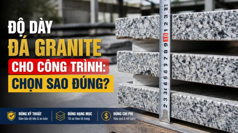 Tư vấn độ dày đá granite cho công trình theo từng hạng mục