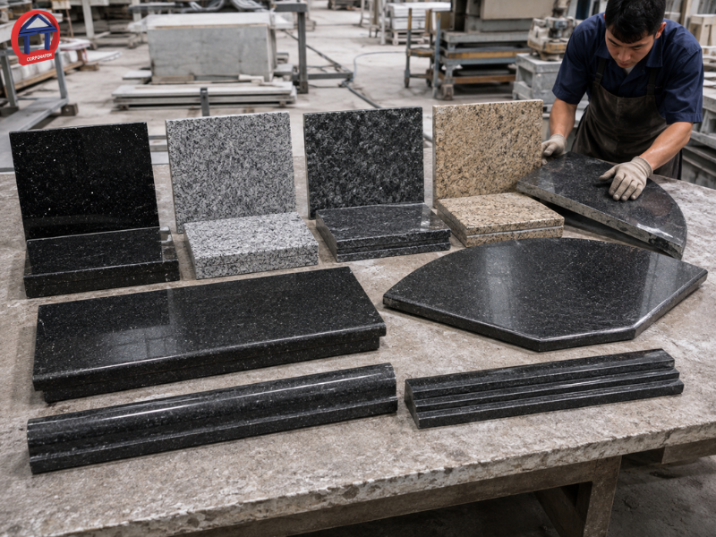 Chi phí ốp cầu thang đá Granite bao nhiêu? Dự toán chi phí từ A–Z Chi phí ốp cầu thang đá Granite