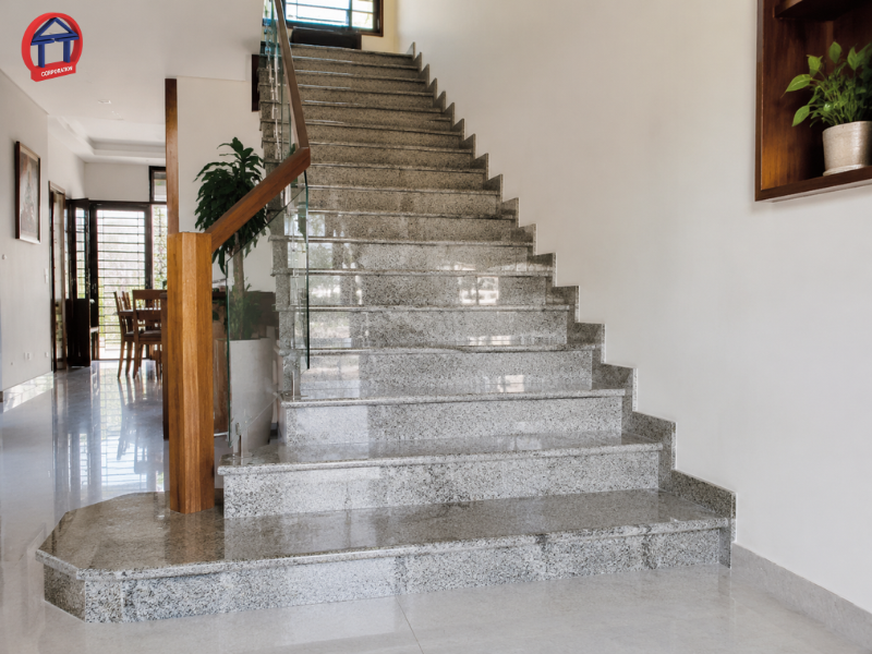 Chi phí ốp cầu thang đá Granite bao nhiêu? Dự toán chi phí từ A–Z Chi phí ốp cầu thang đá Granite