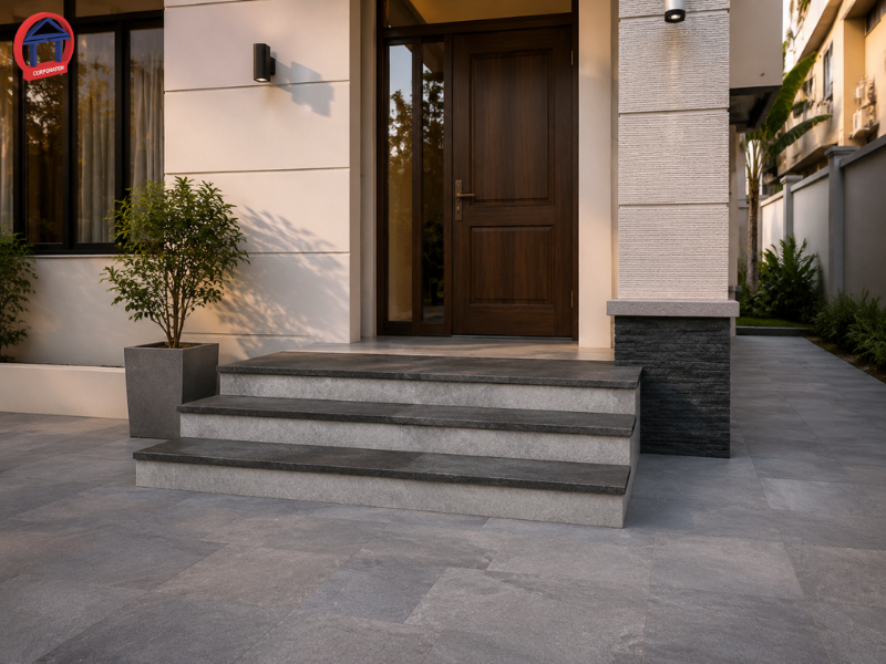 Đá bậc tam cấp Granite đẹp, bền, chống trượt tốt cho công trình da bac tam cap granite 3