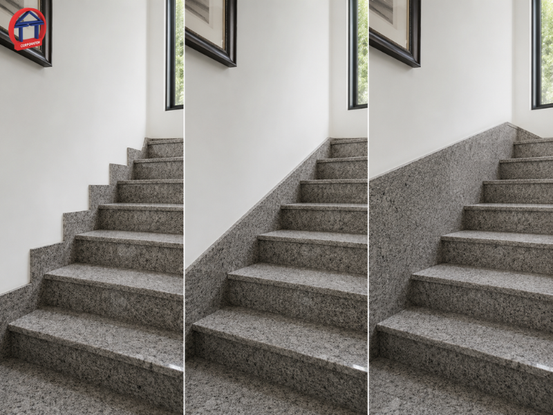 Đá Granite ốp chân cầu thang đẹp, bền và dễ phối nội thất da granite hay marble op cau thang 2 1