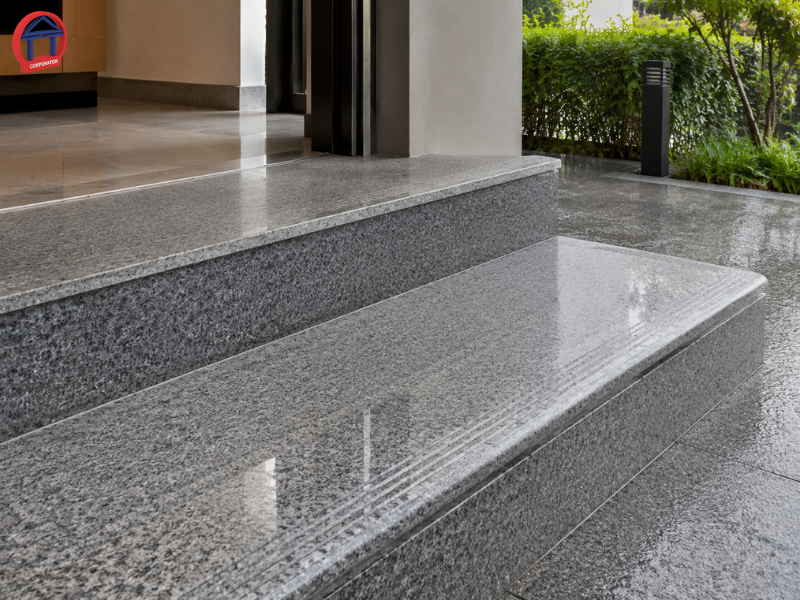 Đá Granite ốp cầu thang đẹp bền sang trọng cho mọi công trình da granite op cau thang 2