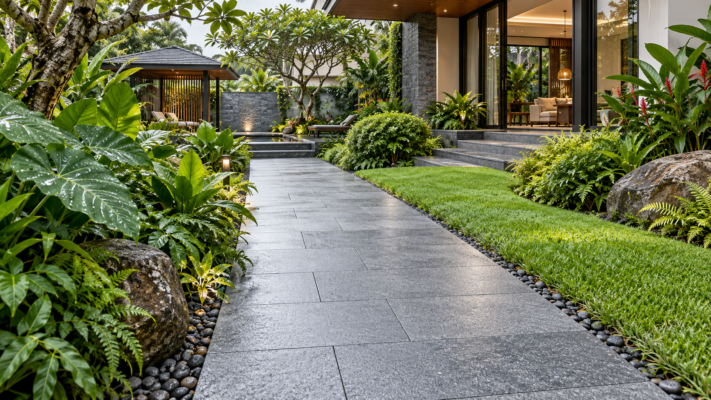 Đá Granite Lát Sân Vườn: Quy Cách, Độ Dày Và Cách Chống Trơn da granite lat san vuon
