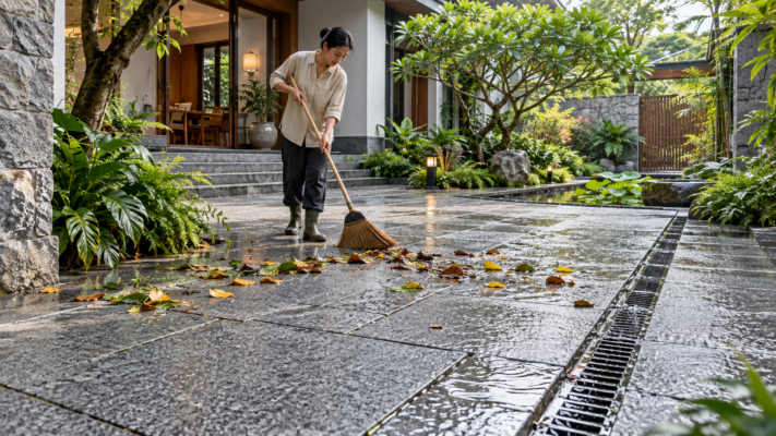 Đá Granite Lát Sân Vườn: Quy Cách, Độ Dày Và Cách Chống Trơn da granite lat san vuon3
