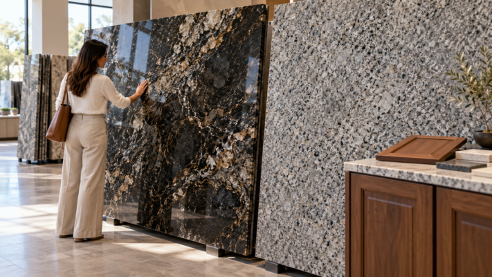 Đá Granite Mặt Bếp: Trong Nước Hay Nhập Khẩu Tốt Hơn? Mẫu đá granite mặt bếp đa dạng màu sắc