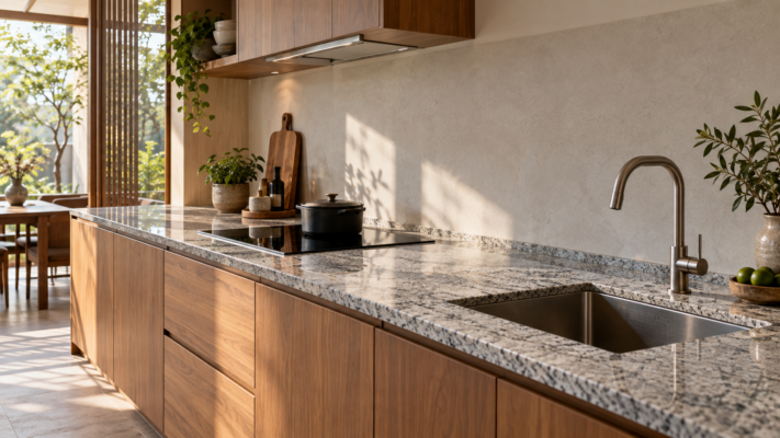 Đá Mặt Bếp: Loại Nào Tốt, Độ Dày Chuẩn Và Cách Chọn Đúng Đá mặt bếp granite tại Nhà Máy Đá Granite Thành An